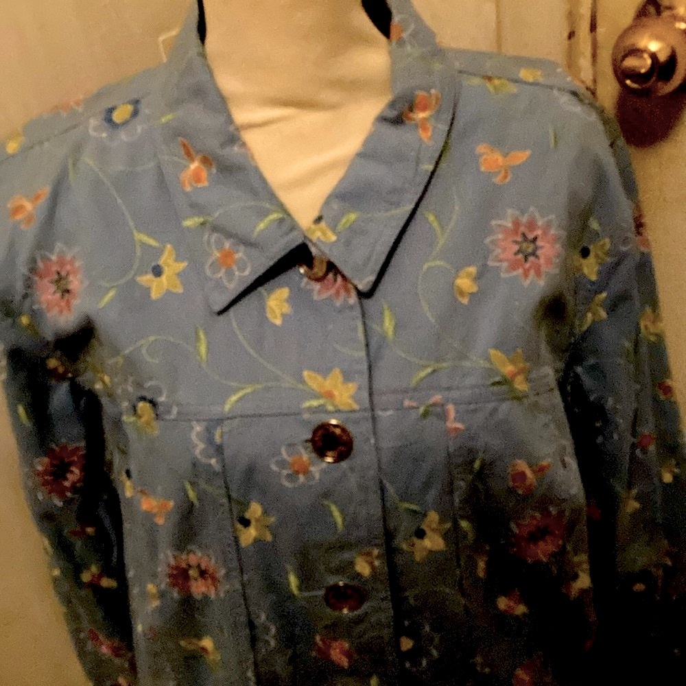 Light blue shirt jacket